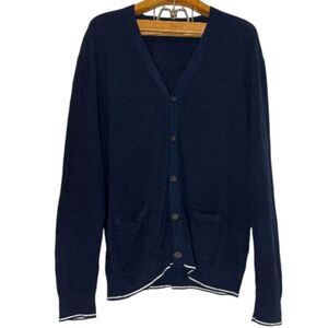 Polo Ralph Lauren Men's Textured Cotton- Linen V-Neck Cardigan Sz: XL